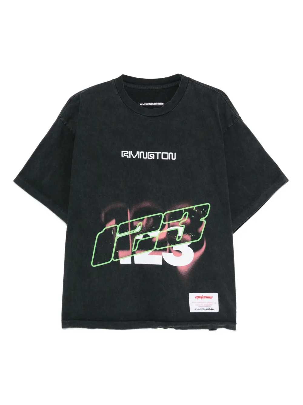 Rrr123 Graphic-print T-shirt In Black