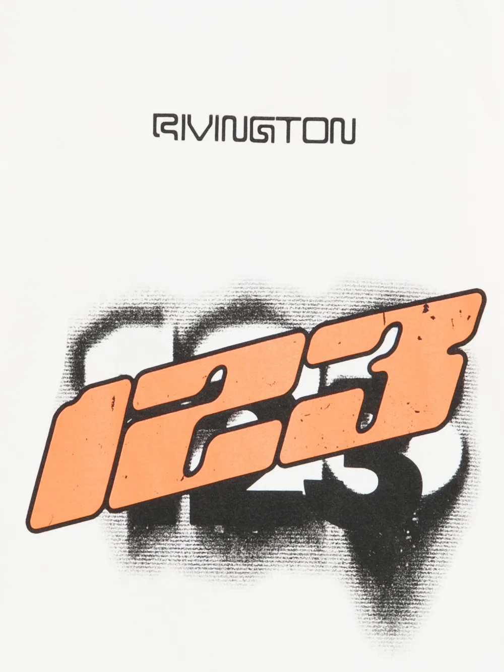 RRR123 T-shirt met logoprint Wit