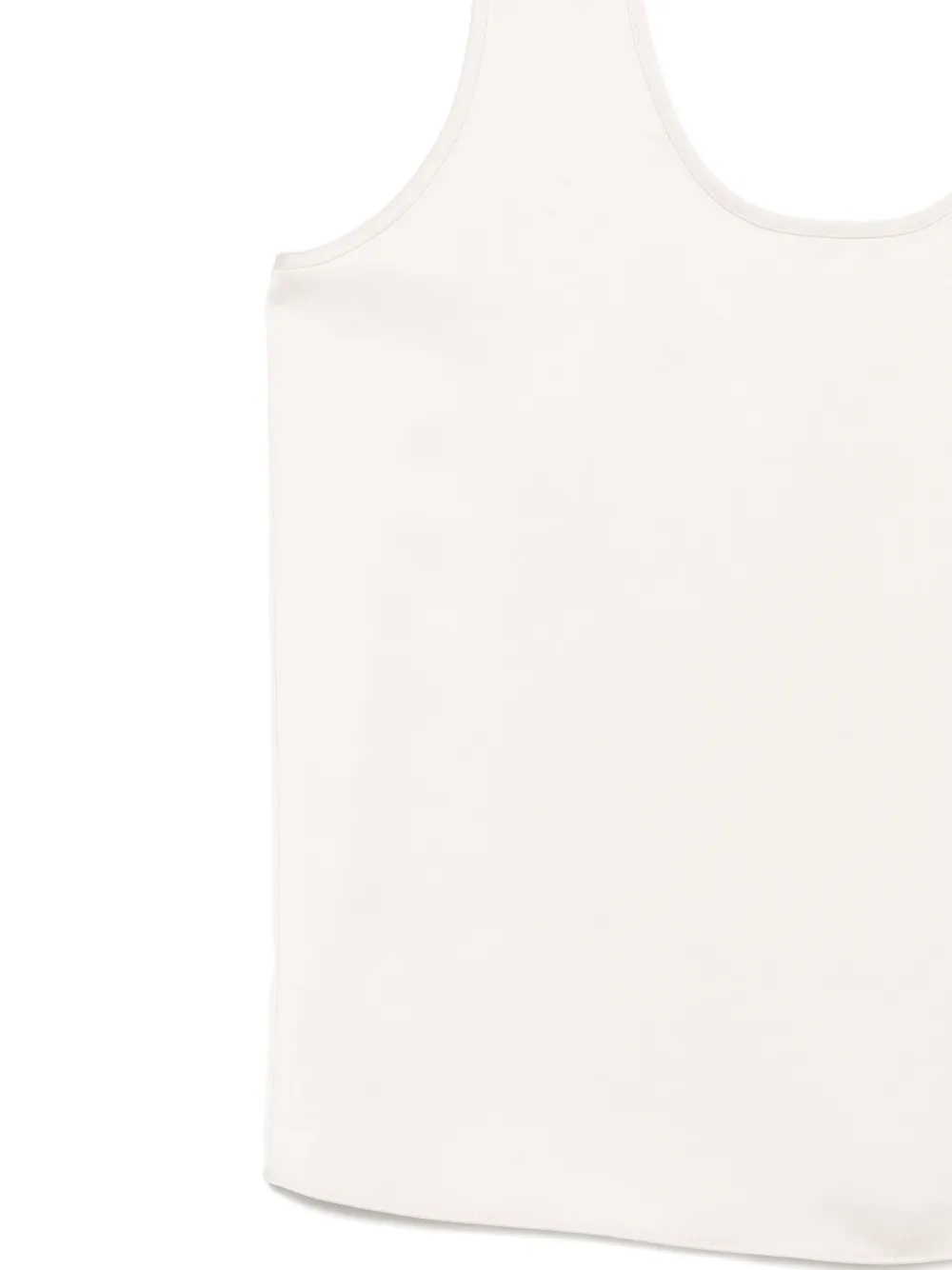 Patrizia Pepe Scoop-neck Sleeveless Top In White
