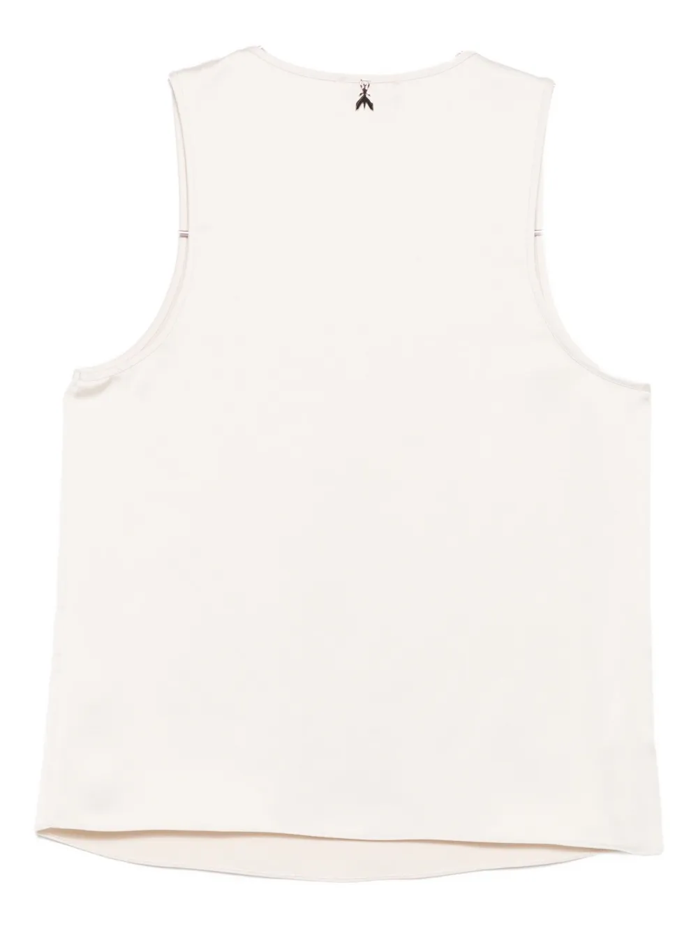 Patrizia Pepe Scoop-neck Sleeveless Top In White