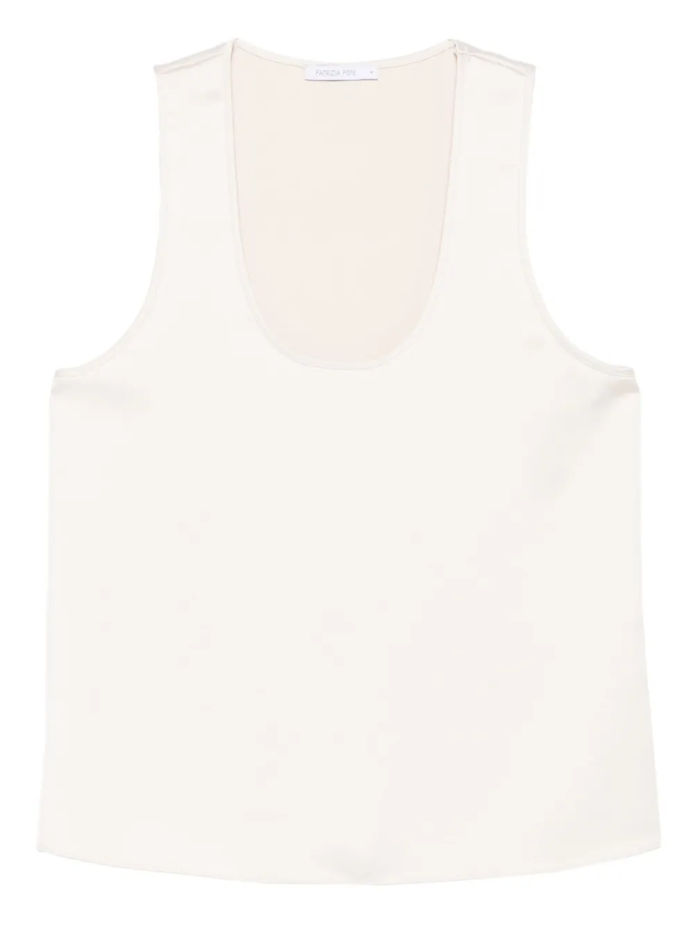 Patrizia Pepe scoop-neck sleeveless top | Neutrals | Image 1