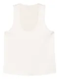 Patrizia Pepe scoop-neck sleeveless top - Neutrals