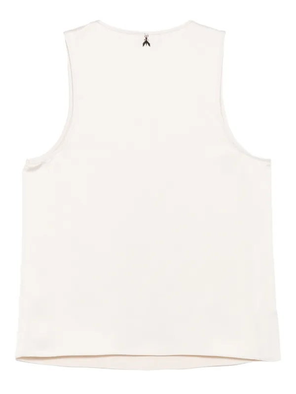 Patrizia Pepe scoop-neck Sleeveless Top Neutrals FARFETCH IN