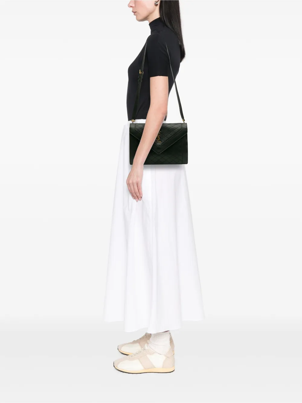 Saint Laurent Pre-Owned 2021 Quilted Lambskin Gaby shoulder bag | Pre-Owned | Image 2