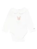 Donsje peter-pan-collar bunny bodysuit - White