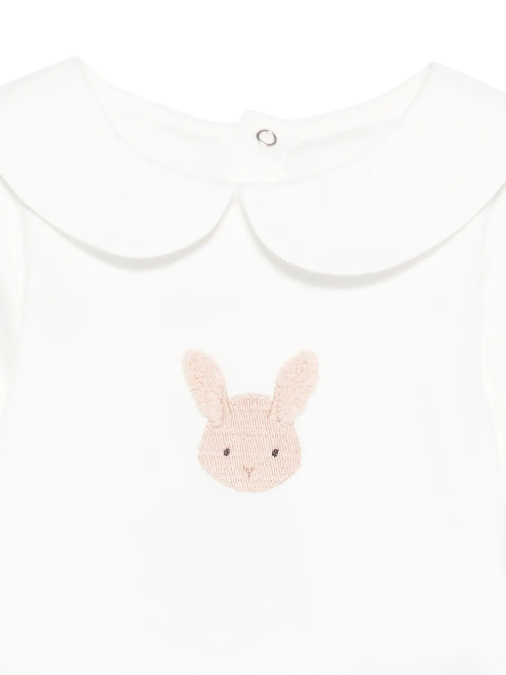 Donsje Bunny romper met Peter Pan-kraag Wit