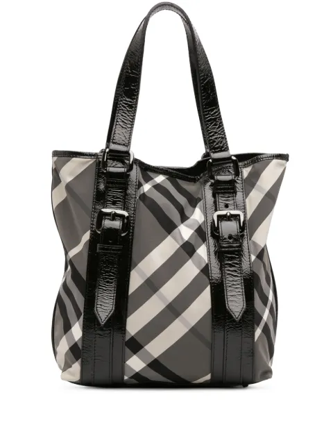 Burberry Pre-Owned tote Victoria Beat Check pequeña de nylon 2000-2017