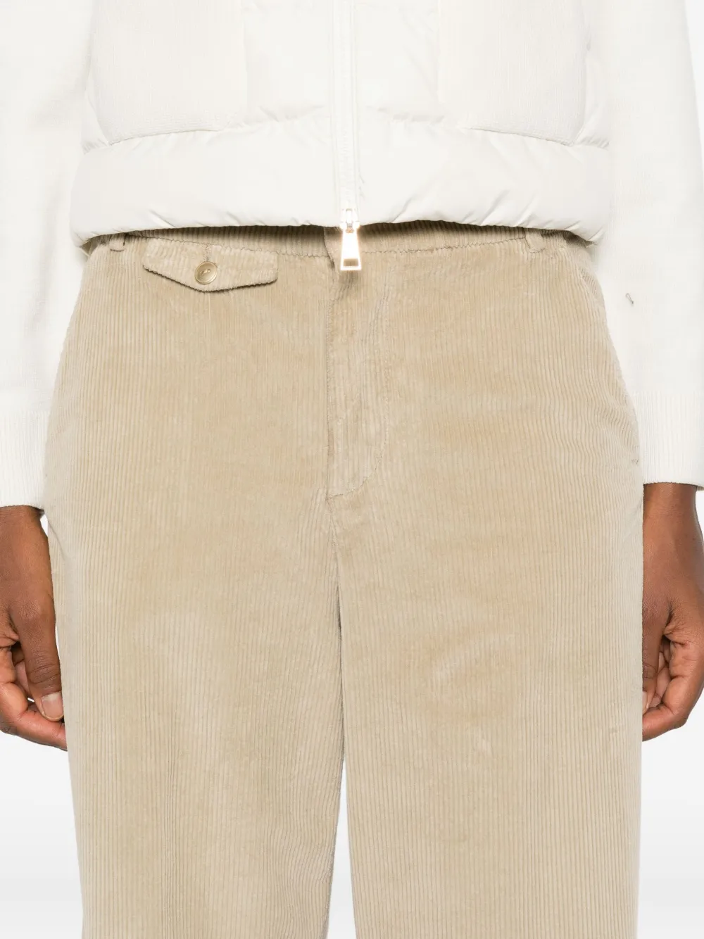 40 Weft Corduroy Palazzo Pants In Neutral