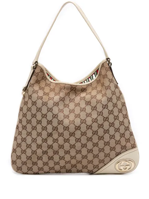 Gucci Pre-Owned bolsa hobo New Britt de lona GG 2016-2025