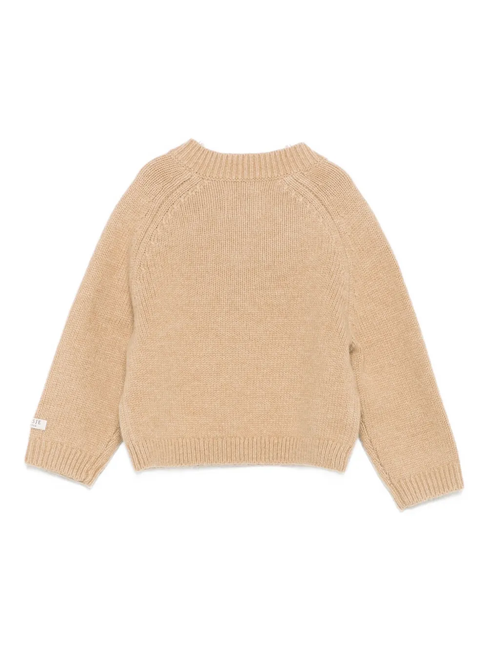 Donsje Embroidered-bear Sweater In Nude