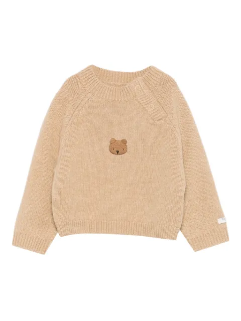 Donsje embroidered-bear sweater