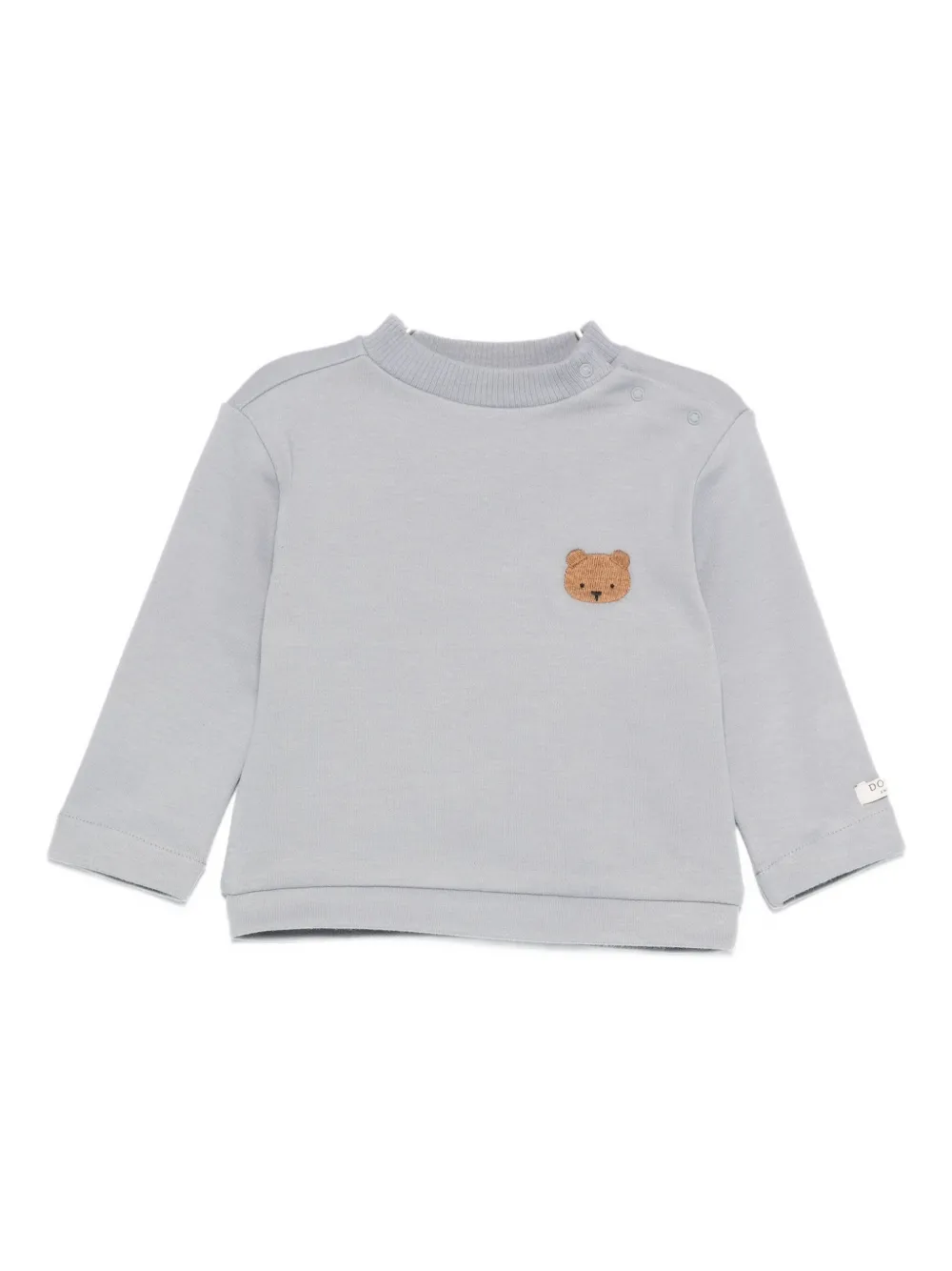 Donsje Bear-embroidered Sweatshirt In Gray