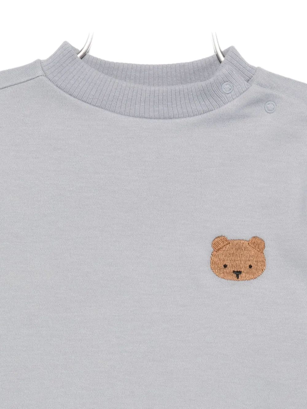 Donsje Bear-embroidered Sweatshirt In Gray