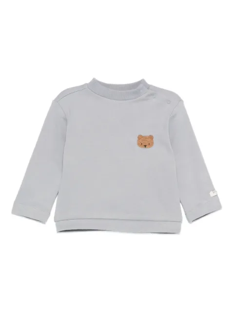 Donsje bear-embroidered sweatshirt
