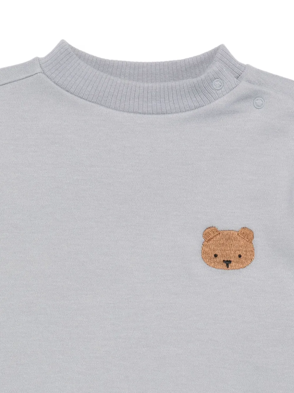 Donsje Sweater met geborduurde beer Grijs