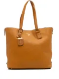 Prada Pre-Owned 2000-2025 Vitello Daino Side Zip tote bag - Brown