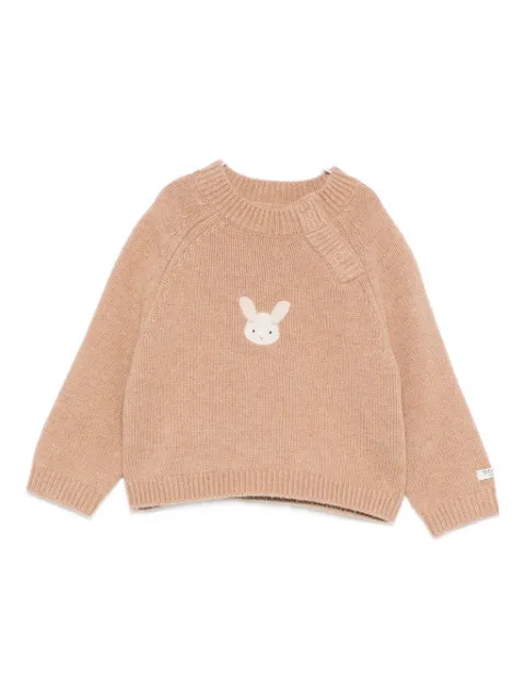 Donsje rabbit-embellished crew-neck knit