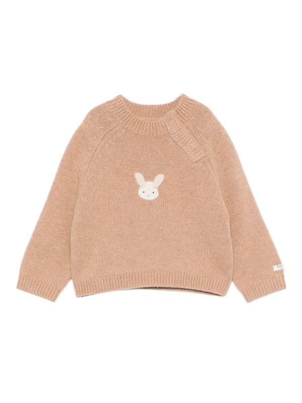 Donsje ラビットトリム ニットトップ | ニュートラル | FARFETCH JP