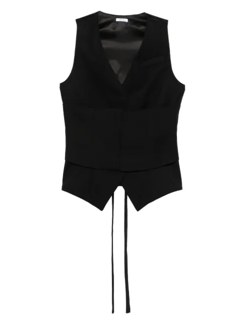 Alexander McQueen tie waist vest