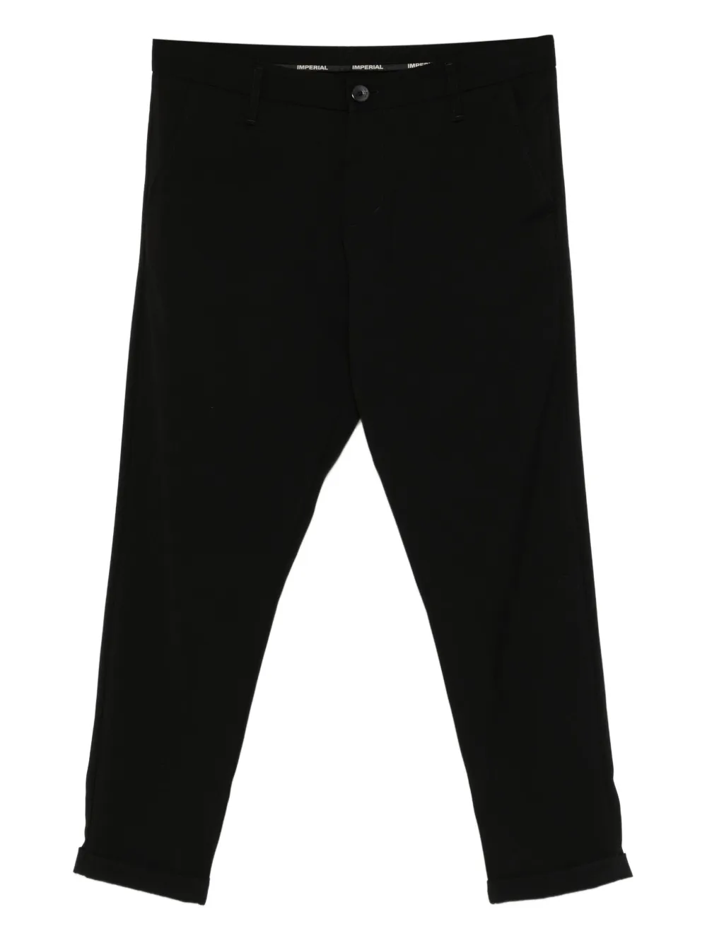 IMPERIAL cuffed cotton trousers | Black | Image 1