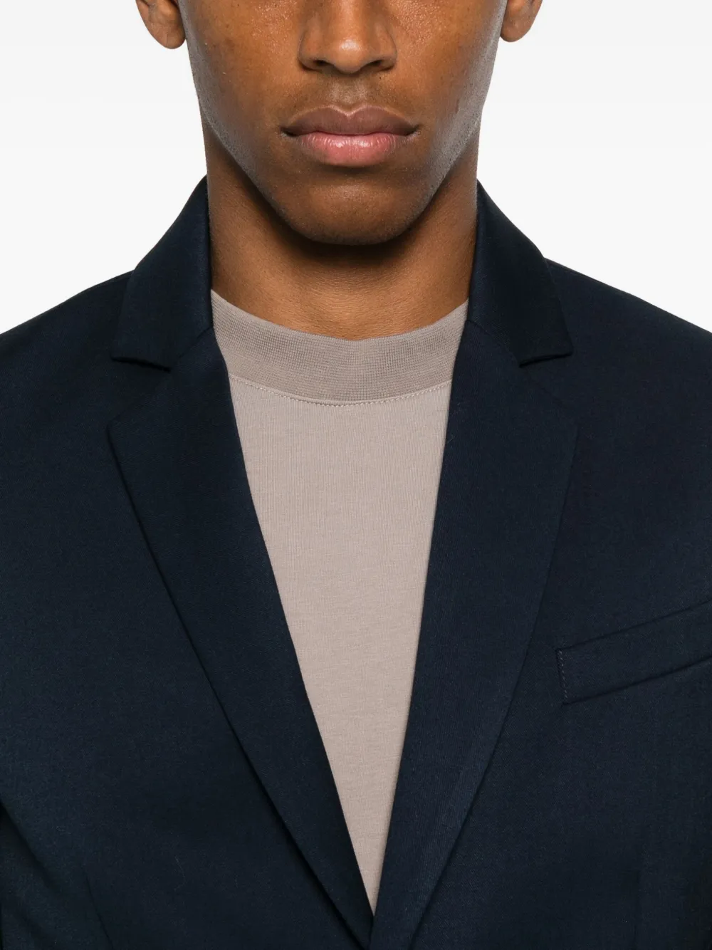 Imperial Single-breasted Cotton Blazer In Blue