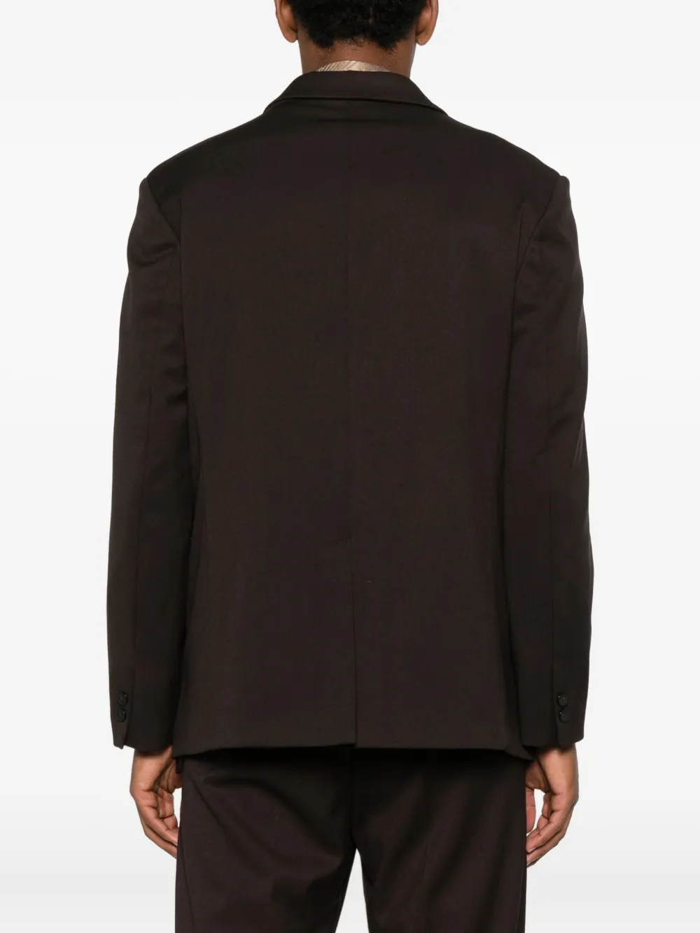 Imperial Single-breasted Cotton Blazer In Brown