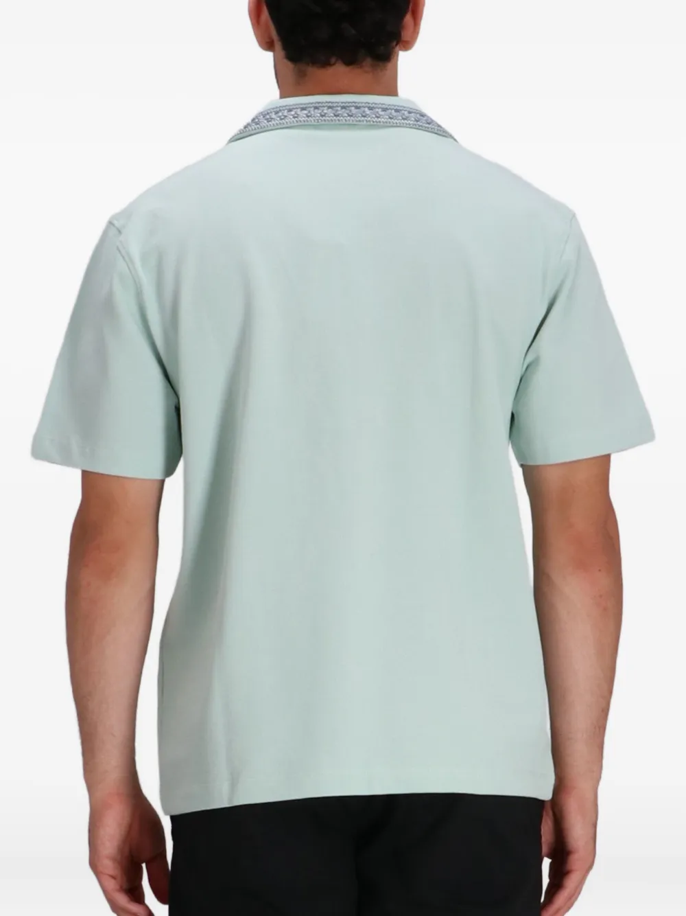 Drôle De Monsieur Le Polo D Miroir poloshirt Blauw