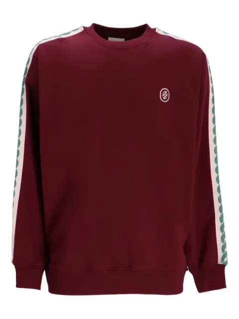 Drôle De Monsieur tape-detail cotton sweatshirt