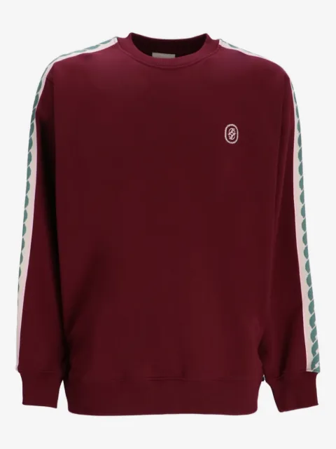 Drôle De Monsieur tape-detail cotton sweatshirt