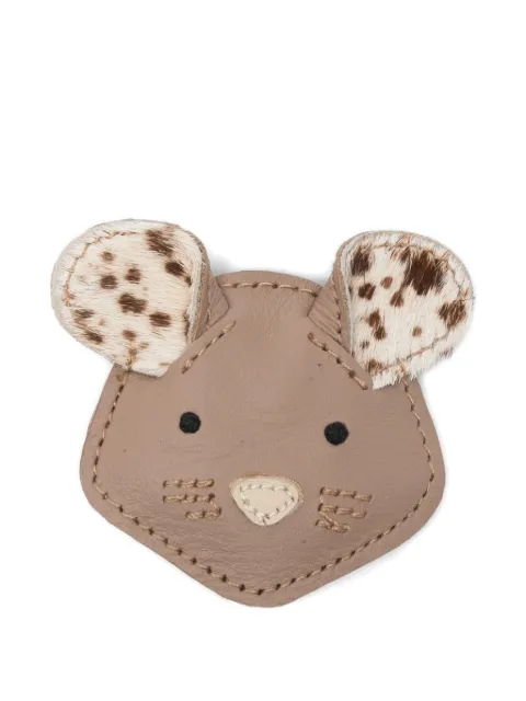 Donsje mouse-face leather hair clip