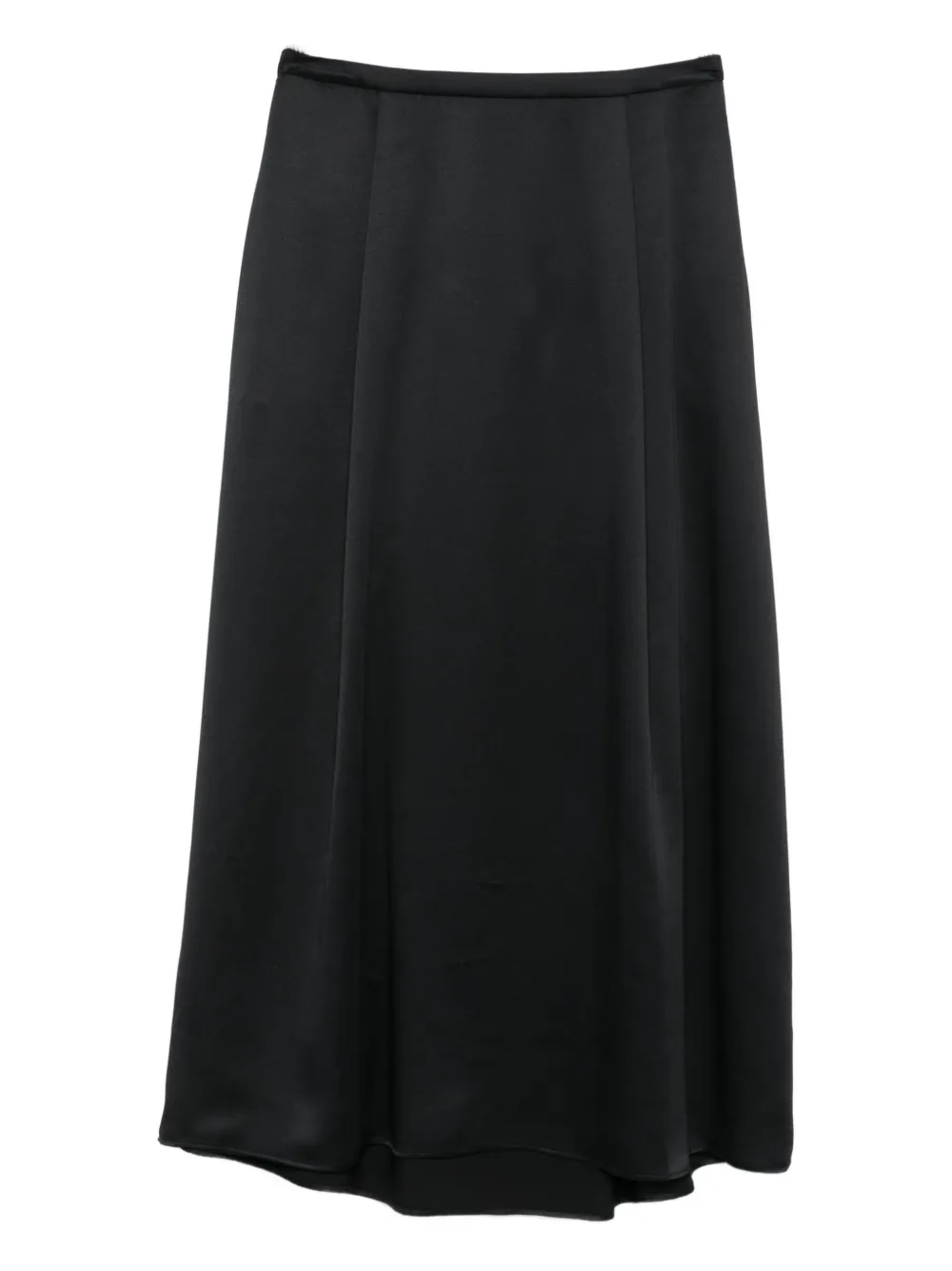 Emporio Armani pleated midi skirt - Zwart