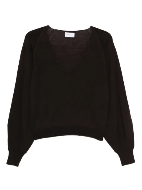SCAGLIONE v-neck balloon-sleeve sweater