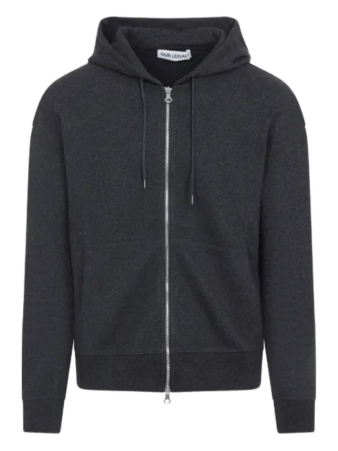 OUR LEGACY zip-up cotton hoodie 