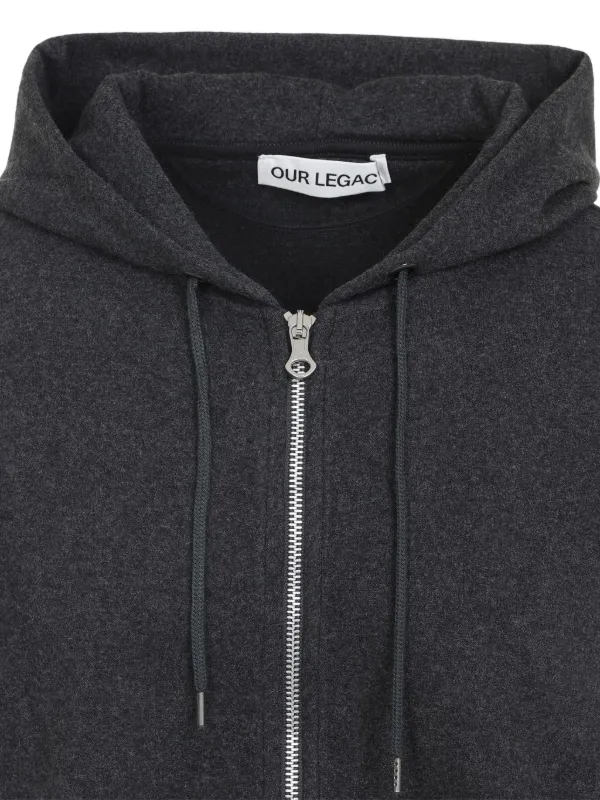 OUR LEGACY ジップアップ パーカー | ブラック | FARFETCH JP