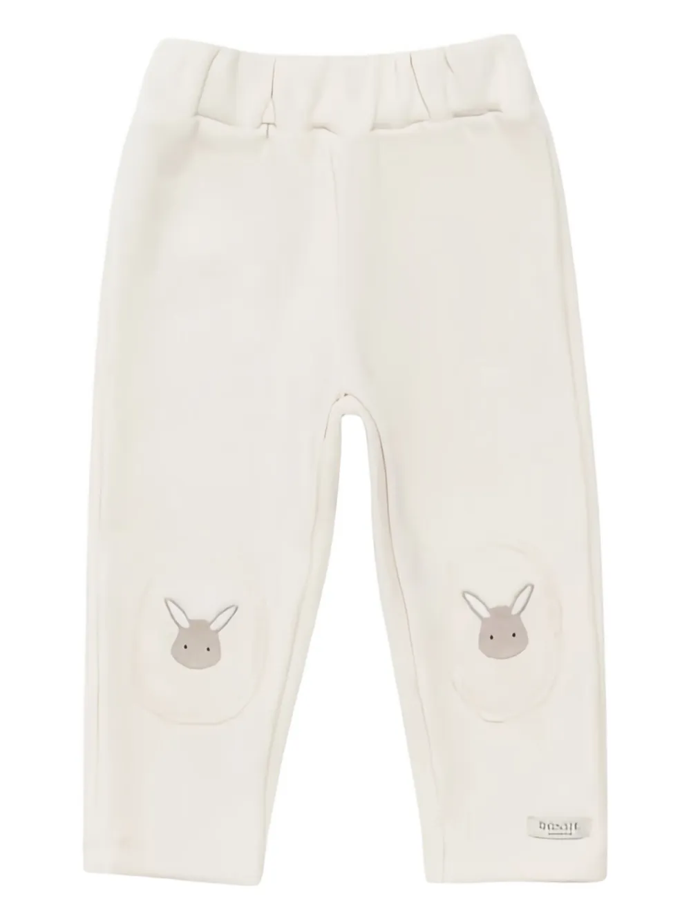 Donsje rabbit-embellishment trousers | Neutrals | Image 1