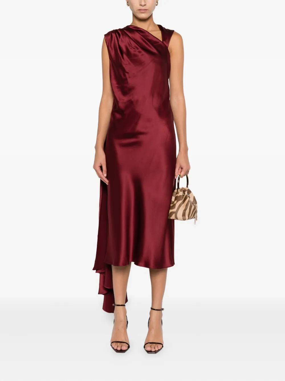 Max Mara Zijden jurk - Rood