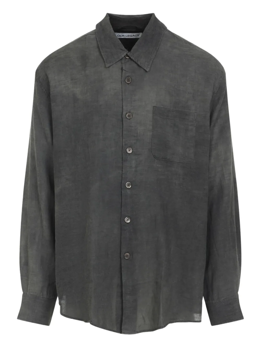 OUR LEGACY Above button-down pocket shirt | Grey | Image 1