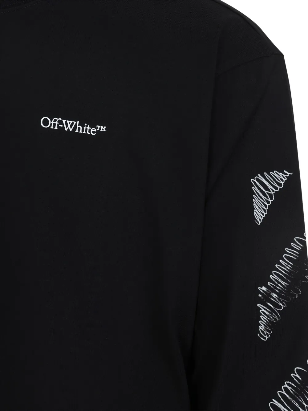 Off-White long-sleeve t-shirt | Black | FARFETCH CA