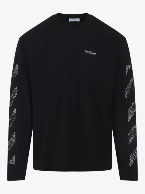 Off-White playera manga larga