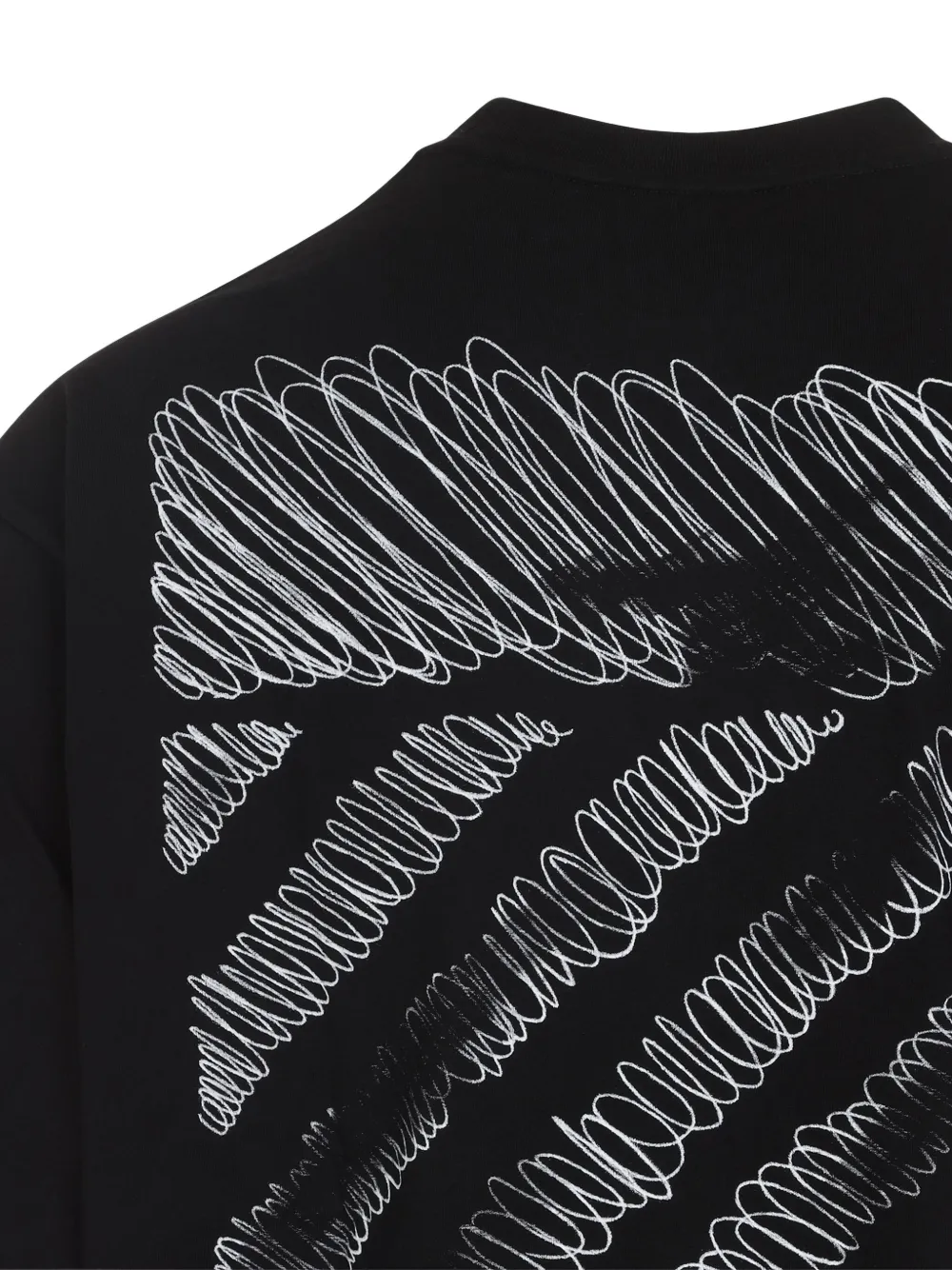 Off-White T-shirt met lange mouwen Zwart