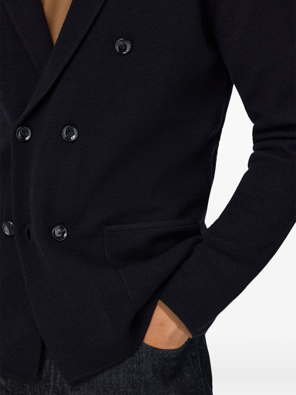 Boggi Milano Gebreide blazer Blauw