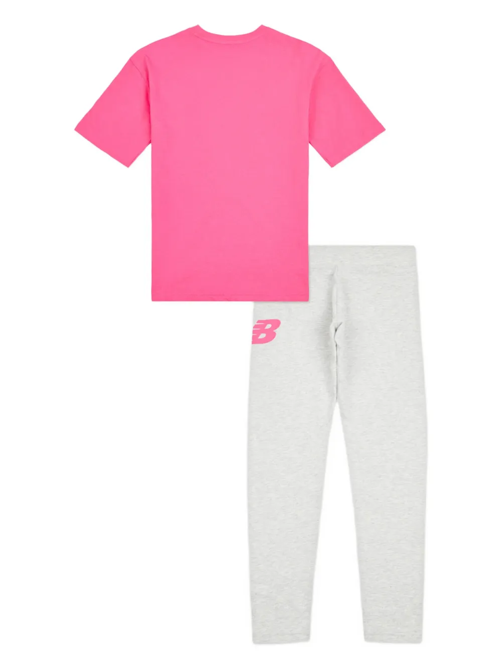 New Balance Kids Trainingspak met logoprint Roze