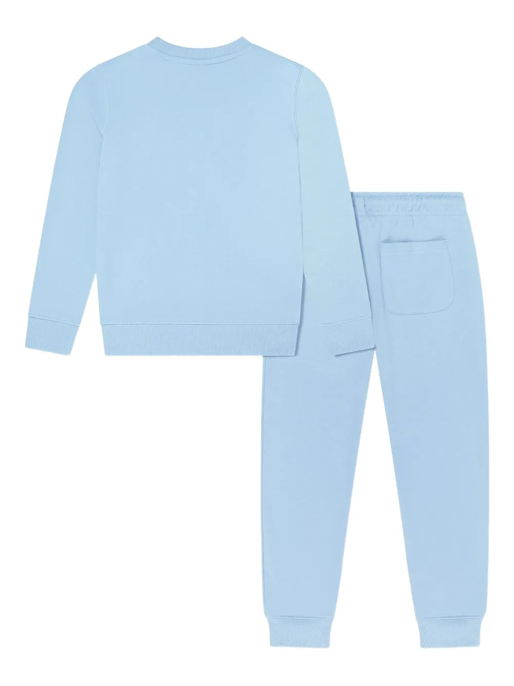 New Balance Drawstring Logo-print Tracksuit In Blue