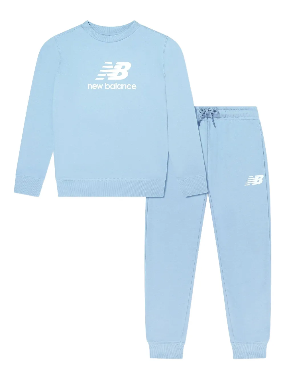 New Balance Kids drawstring logo-print tracksuit | Blue | Image 1
