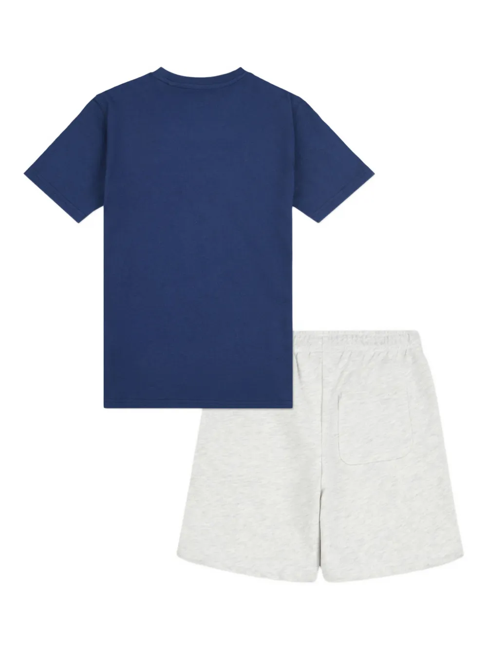 New Balance Graphic Logo-print Drawstring T-shirt And Shorts Set In Blue