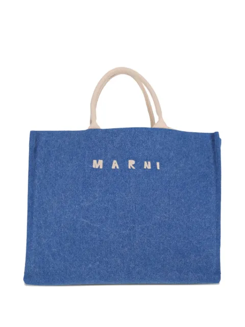 Marni logo-detail tote bag