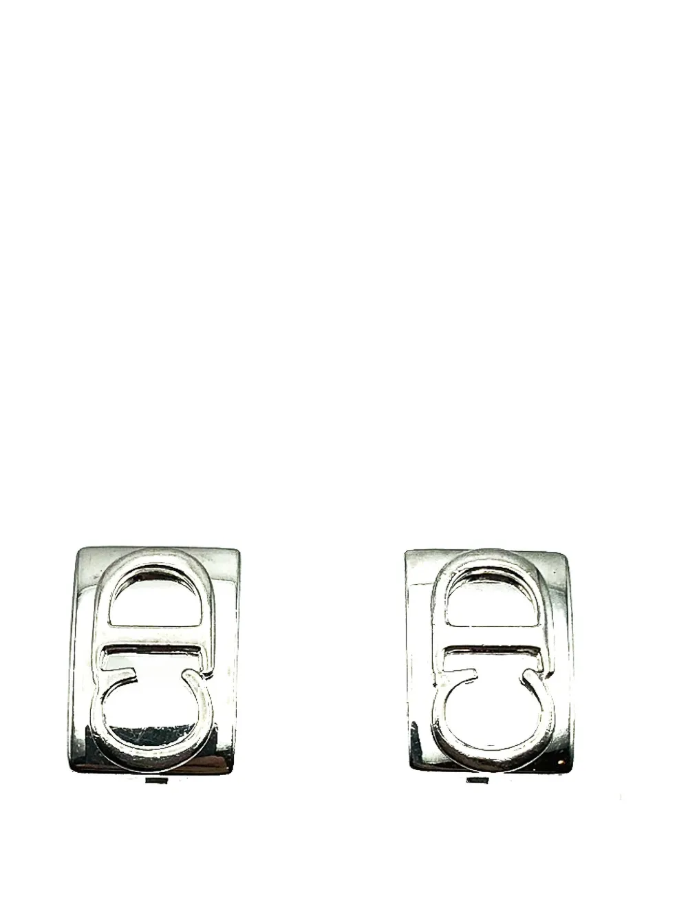 Christian Dior Pre-Owned 1980s logo earrings - Argento