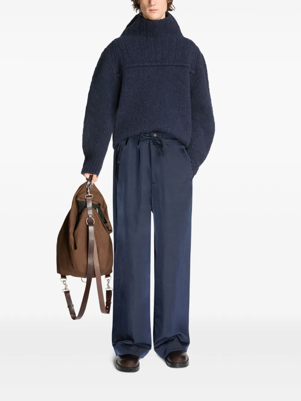 DRIES VAN NOTEN leather-trim backpack | Image 2