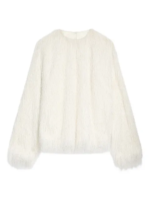 DRIES VAN NOTEN blusa con detalle de flecos