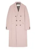 DRIES VAN NOTEN double-breasted wool coat - Pink